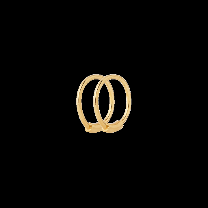 Basic 8 Hoops Gold ryhmässä Korvakorut @ SCANDINAVIAN JEWELRY DESIGN (100212)