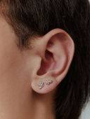 Lily Stud Silver (One)