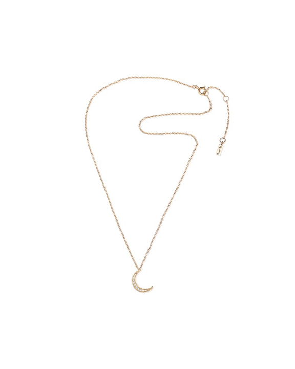 Pencez Moon & Stars Halsband Guld 40-45 cm ryhmässä Kaulakorut / Kultaiset kaulakorut @ SCANDINAVIAN JEWELRY DESIGN (10-101-02100-4045)