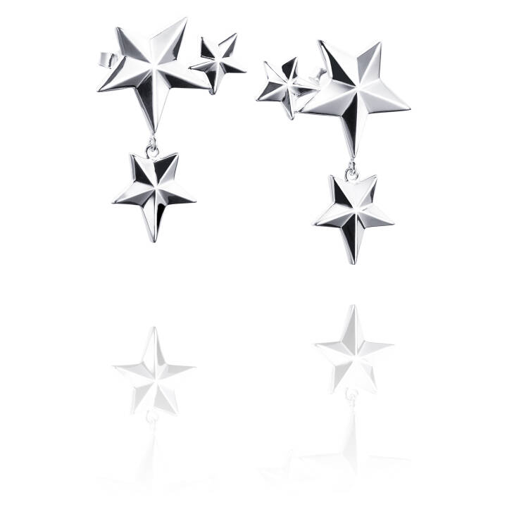 Catch A Falling Star Korvakoru Hopea ryhmässä Korvakorut / Hopeiset korvakorut @ SCANDINAVIAN JEWELRY DESIGN (12-100-00881-0000)