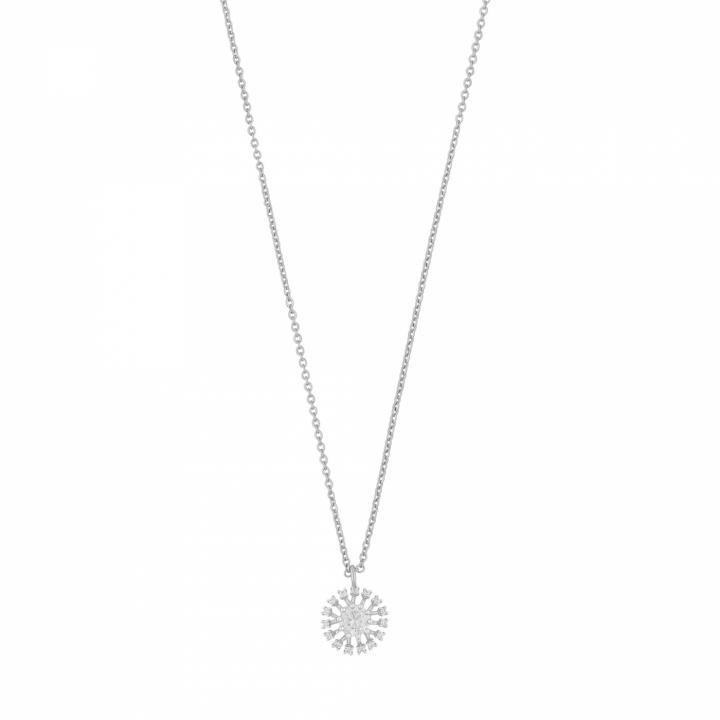 Wiz pendant neck 42 Hopea/clear-42cm ryhmässä Kaulakorut / Hopeiset kaulakorut @ SCANDINAVIAN JEWELRY DESIGN (1284-0142-012-42)