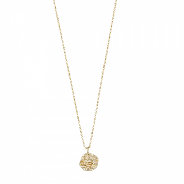 Oz pendant neck 45 plain Gold-45 cm ryhmässä Kaulakorut / Kultaiset kaulakorut @ SCANDINAVIAN JEWELRY DESIGN (1286-0145-257-45)