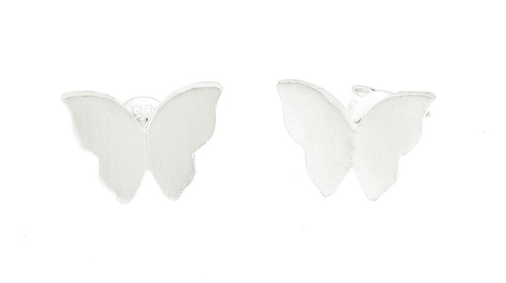 Butterfly Korvakoru Hopea ryhmässä Korvakorut / Hopeiset korvakorut @ SCANDINAVIAN JEWELRY DESIGN (1421410004)