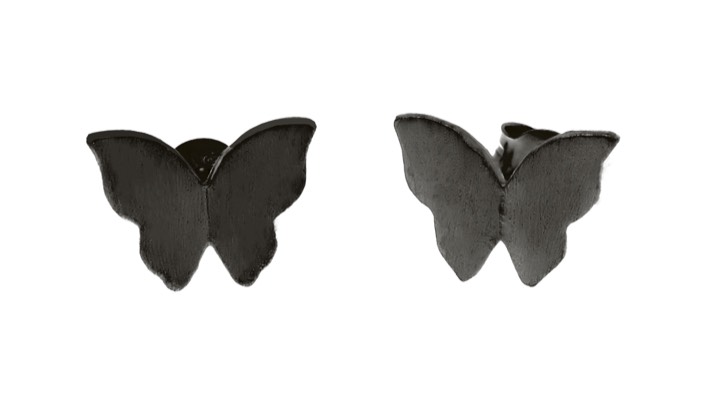 Butterfly Korvakoru black ryhmässä Korvakorut @ SCANDINAVIAN JEWELRY DESIGN (1421440004)