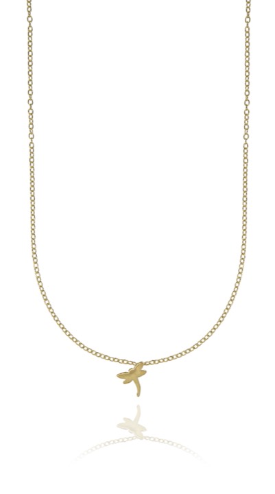 Dragonfly Kaulakorut Kulta 40-45 cm ryhmässä Kaulakorut / Kultaiset kaulakorut @ SCANDINAVIAN JEWELRY DESIGN (1422120005)