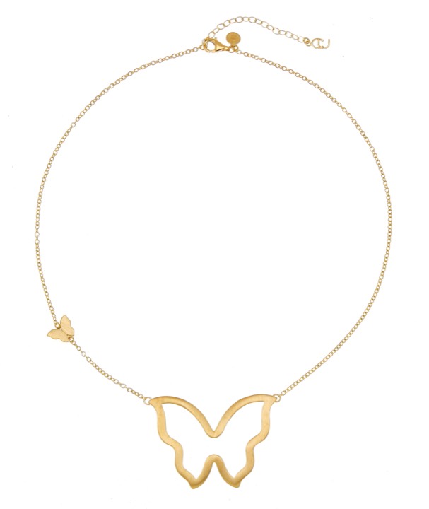 Butterfly big Kaulakorut Kulta 45-50 cm ryhmässä Kaulakorut / Kultaiset kaulakorut @ SCANDINAVIAN JEWELRY DESIGN (1512120003)