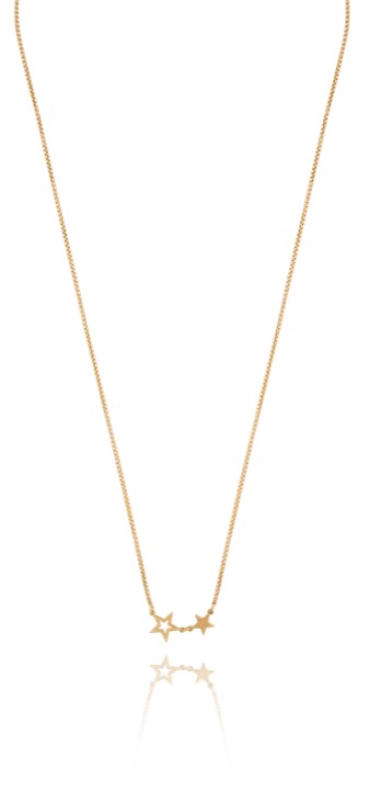 Double star Kaulakorut Kulta 40-45 cm ryhmässä Kaulakorut / Kultaiset kaulakorut @ SCANDINAVIAN JEWELRY DESIGN (1711121001)
