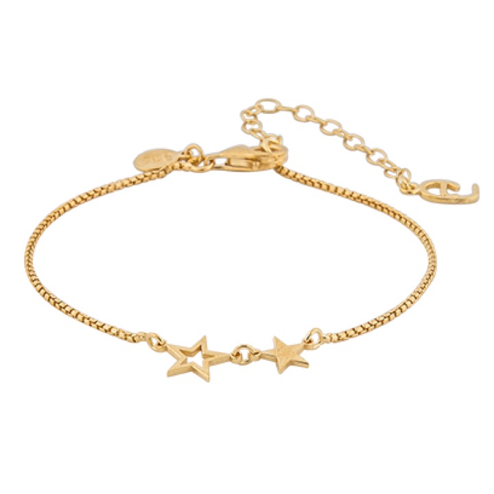 Double star brace Rannekorut Kulta ryhmässä Rannekorut / Kultaiset rannekorut @ SCANDINAVIAN JEWELRY DESIGN (1716321001)