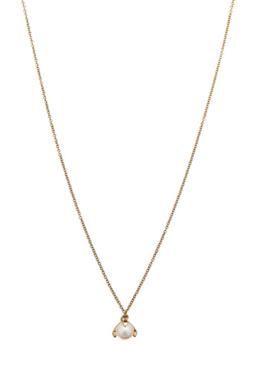 Pearl short Kaulakorut Kulta 42-47 cm ryhmässä Kaulakorut / Kultaiset kaulakorut @ SCANDINAVIAN JEWELRY DESIGN (1814122001)