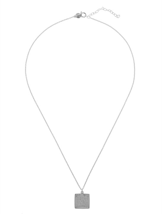 Two square pendent Kaulakorut Hopea 45-60 cm ryhmässä Last Chance / Kaulakorut @ SCANDINAVIAN JEWELRY DESIGN (1821170001)