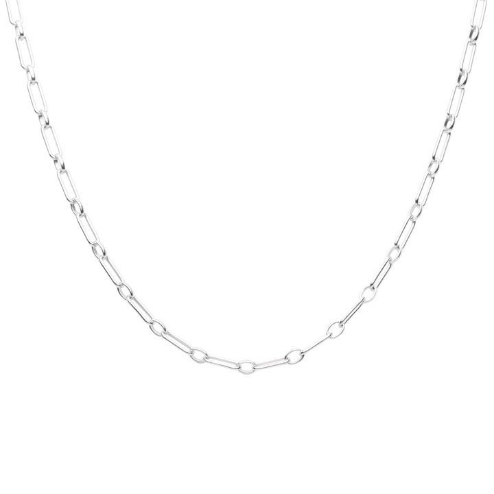 Globe clip neck Hopea 50 cm ryhmässä Kaulakorut / Hopeiset kaulakorut @ SCANDINAVIAN JEWELRY DESIGN (2211170001)