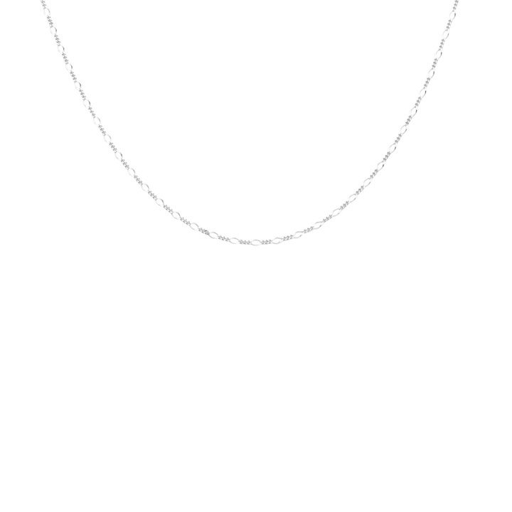 Figaro neck Hopea 40-45 cm ryhmässä Kaulakorut / Hopeiset kaulakorut @ SCANDINAVIAN JEWELRY DESIGN (2214170002)