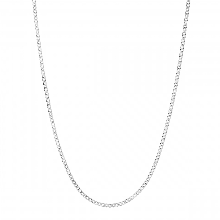 Saffi Necklace 50 Silver (One) ryhmässä Kaulakorut / Hopeiset kaulakorut @ SCANDINAVIAN JEWELRY DESIGN (300407AG-50)