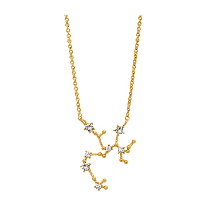 Sagittarius (Skytten) star sign Kaulakorut - Crystal (Kulta) ryhmässä Kaulakorut / Kultaiset kaulakorut @ SCANDINAVIAN JEWELRY DESIGN (43004)
