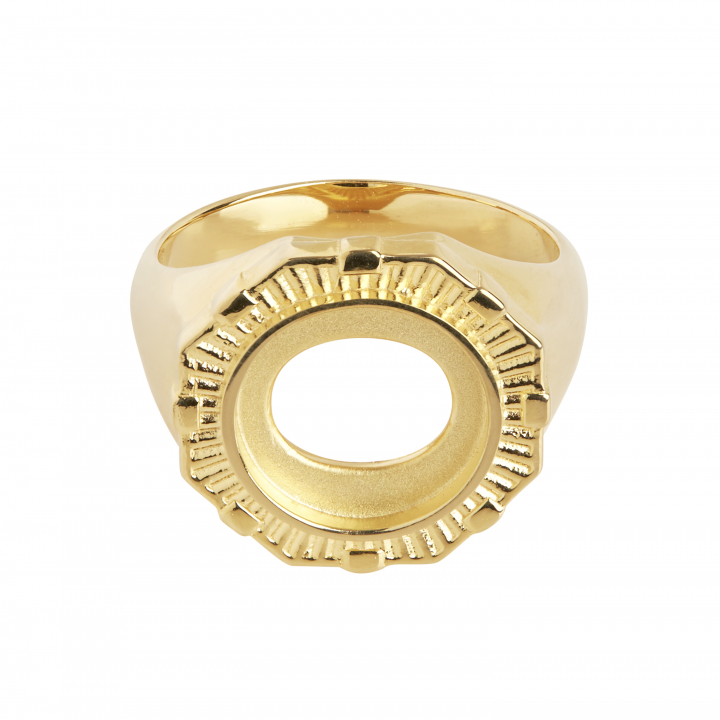 Moss Ring Goldplated Silver ryhmässä Sormukset / Kultasormukset @ SCANDINAVIAN JEWELRY DESIGN (500392YG)