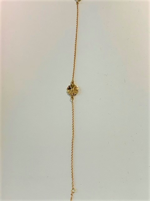 Uppland Rannekorut 1 blomma Kulta 17+2 cm ryhmässä Rannekorut / Kultaiset rannekorut @ SCANDINAVIAN JEWELRY DESIGN (820078180)