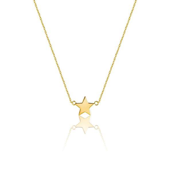 Mini Star Kaulakorut (Kulta) ryhmässä Kaulakorut / Kultaiset kaulakorut @ SCANDINAVIAN JEWELRY DESIGN (N1456GPS0-OS)
