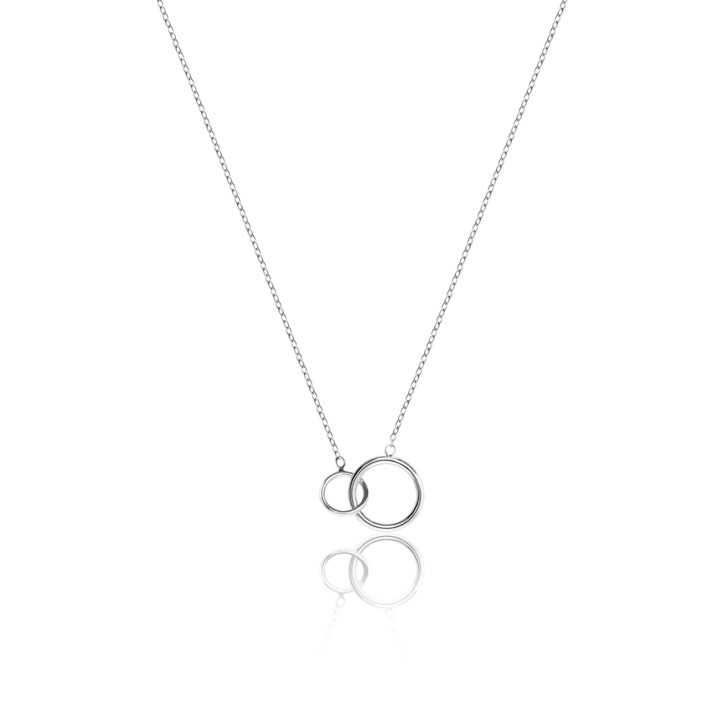 Mini Circle Kaulakorut (Hopea) 40-45 cm ryhmässä Kaulakorut / Hopeiset kaulakorut @ SCANDINAVIAN JEWELRY DESIGN (N1458RHS0-OS)