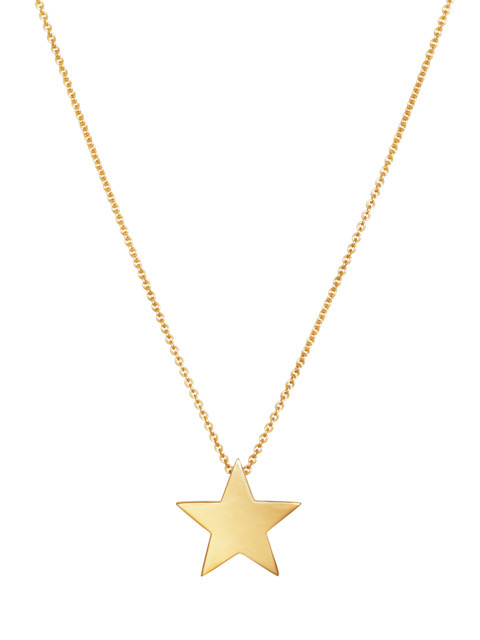 Star Large Kaulakorut (Kulta) 42 cm ryhmässä Kaulakorut / Kultaiset kaulakorut @ SCANDINAVIAN JEWELRY DESIGN (N2104GPS0-OS)