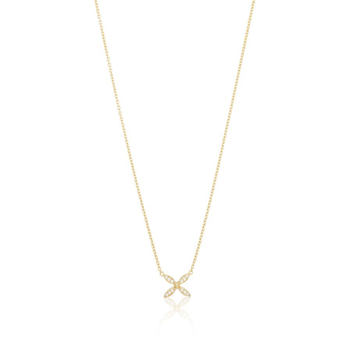 Ellipse mini Necklace Gold ryhmässä Kaulakorut / Kultaiset kaulakorut @ SCANDINAVIAN JEWELRY DESIGN (gp13)