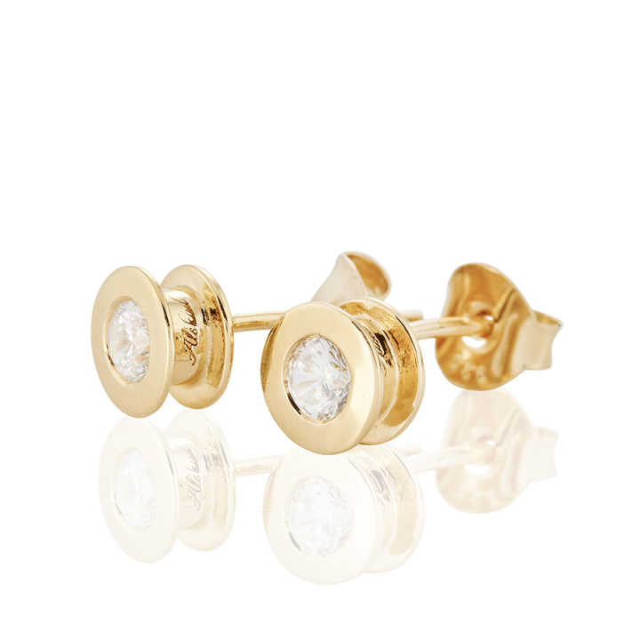 Älskad Earrings Gold ryhmässä Korvakorut / Kultaiset korvakorut @ SCANDINAVIAN JEWELRY DESIGN (gp27)
