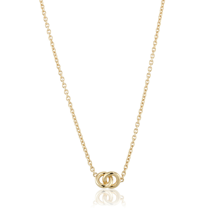 The knot mini Necklace Gold ryhmässä Kaulakorut / Kultaiset kaulakorut @ SCANDINAVIAN JEWELRY DESIGN (gp39)