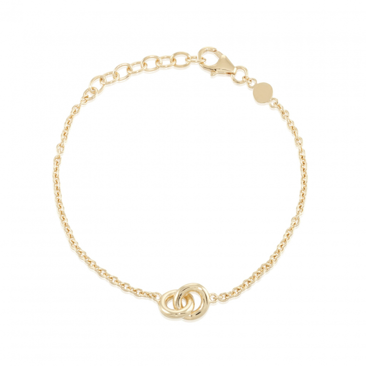 The knot mini Bracelet Gold ryhmässä Rannekorut / Kultaiset rannekorut @ SCANDINAVIAN JEWELRY DESIGN (gp40)