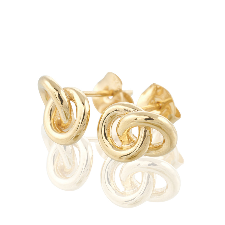 The knot  Earrings Gold ryhmässä Korvakorut / Kultaiset korvakorut @ SCANDINAVIAN JEWELRY DESIGN (gp41)