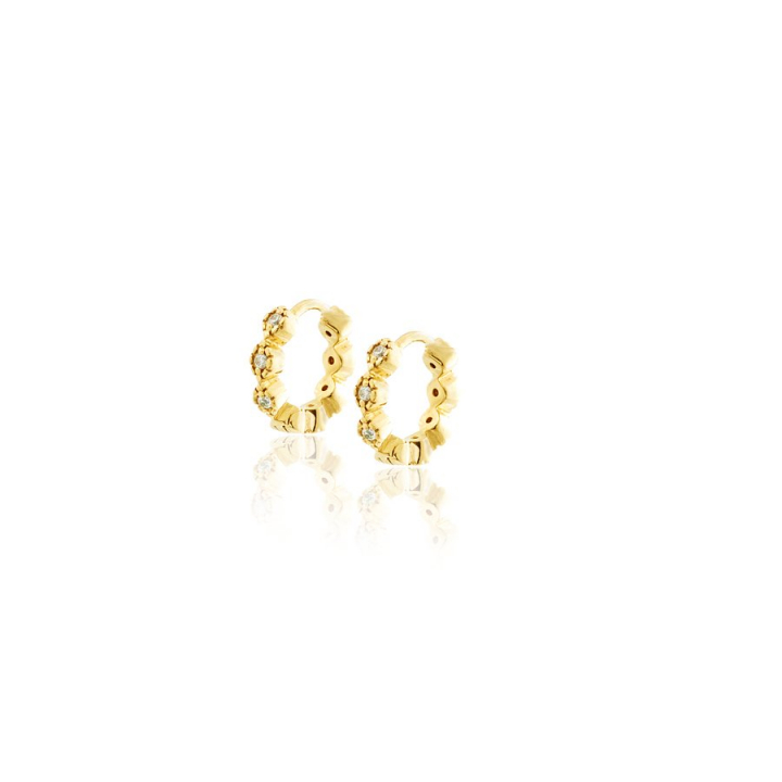 Time to glow Earrings Gold ryhmässä Korvakorut / Kultaiset korvakorut @ SCANDINAVIAN JEWELRY DESIGN (gp7)