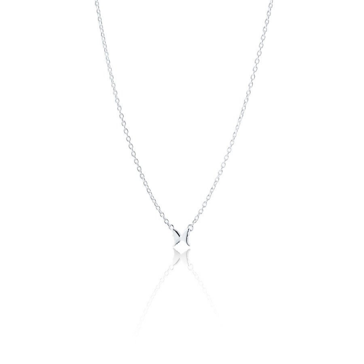 Petite papillion  Necklace Silver ryhmässä Kaulakorut / Hopeiset kaulakorut @ SCANDINAVIAN JEWELRY DESIGN (s107)