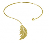 Feather bangle Rannekorut flex Kulta M/L