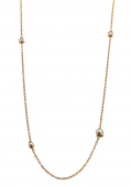 Pearl long chain Kaulakorut Kulta 90+5 cm