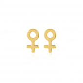 Woman Symbol Studs Korvakoru (Kulta)
